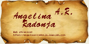 Angelina Radonja vizit kartica